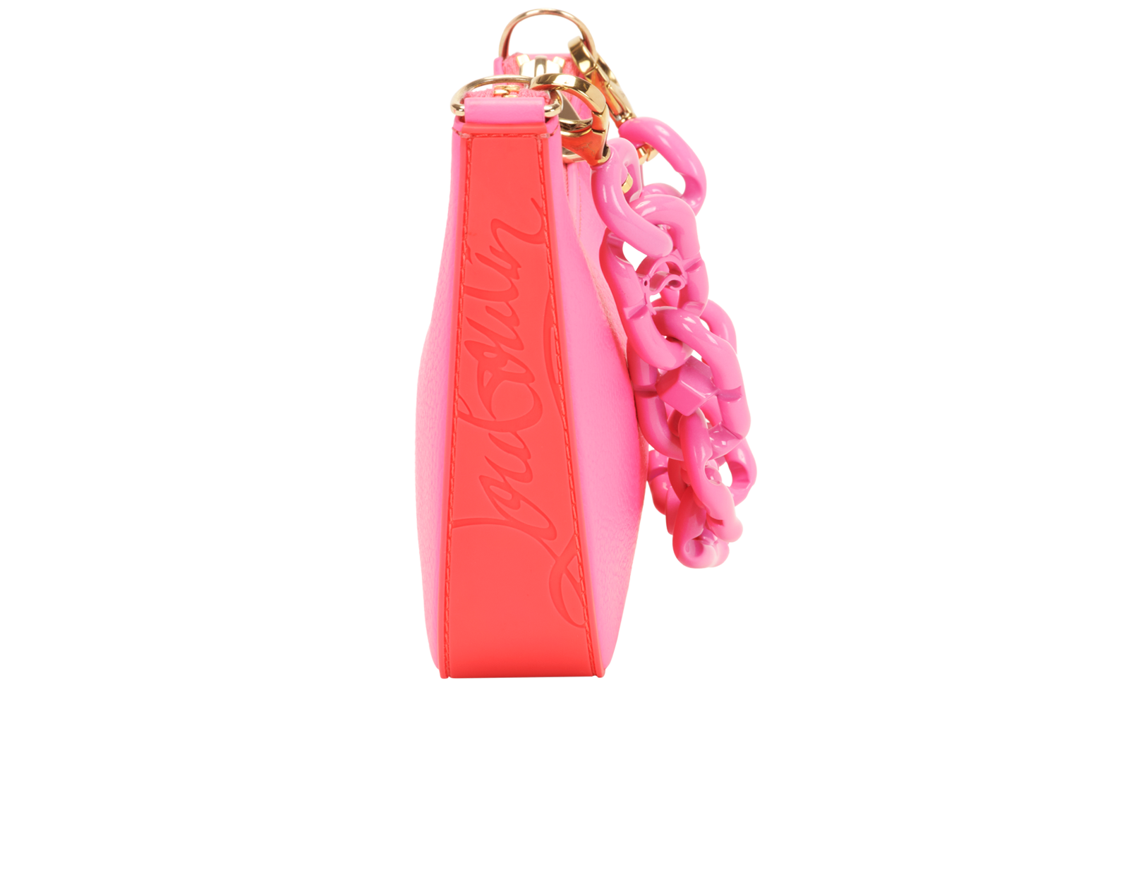 Mini Loubila Chain Shoulder Bag, &pound;496, Handbags, Pink, Leather, Bottom view